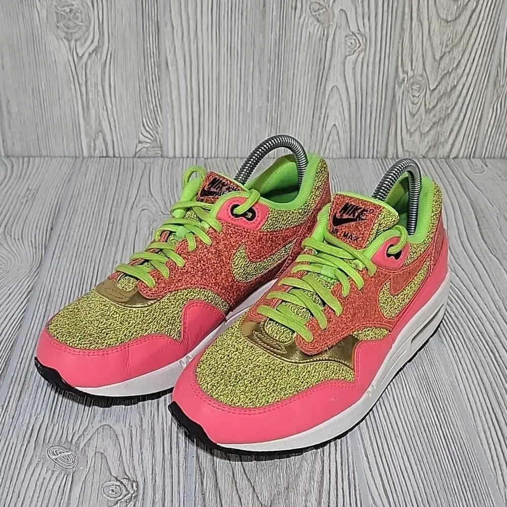 Nike Air Max 1 SE 'Ghost Green/ Hot Punch' Women's 8 - Picture 10 of 13